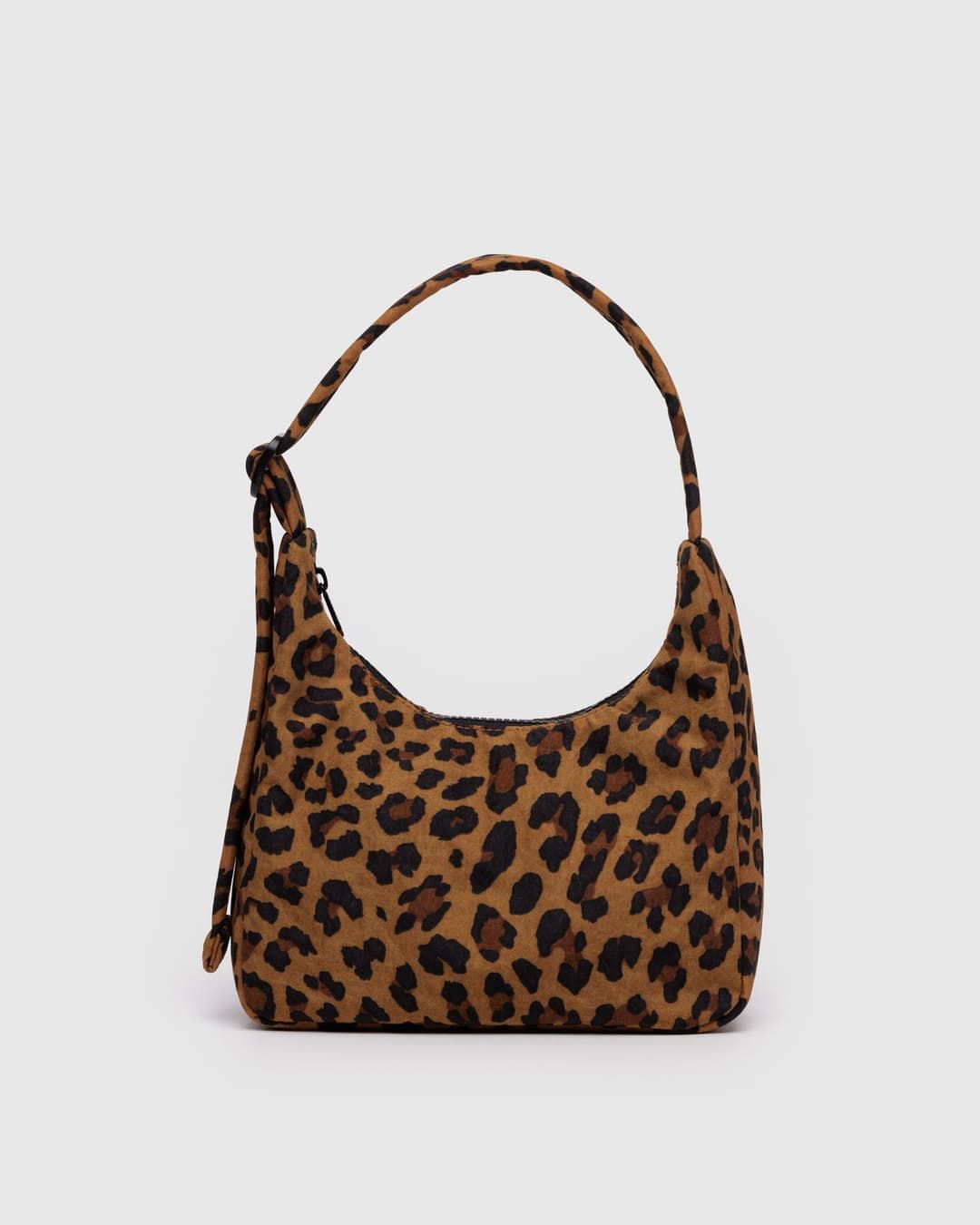 Mini Nylon Shoulder Bag: Leopard - Image 1