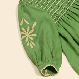 Noemie Dress in Retro Green - Image 5
