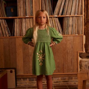 Noemie Dress in Retro Green - Image 4