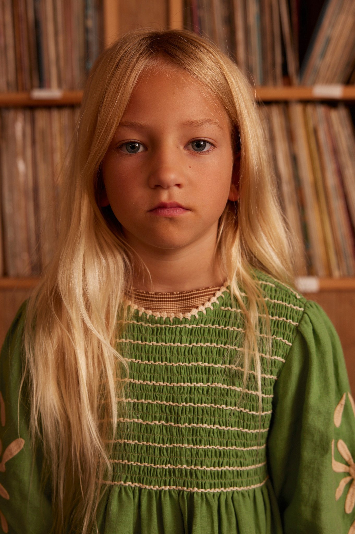 Noemie Dress in Retro Green - Image 3