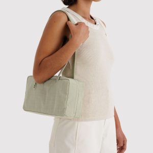 Nylon Bowler Bag: Celadon - Image 4