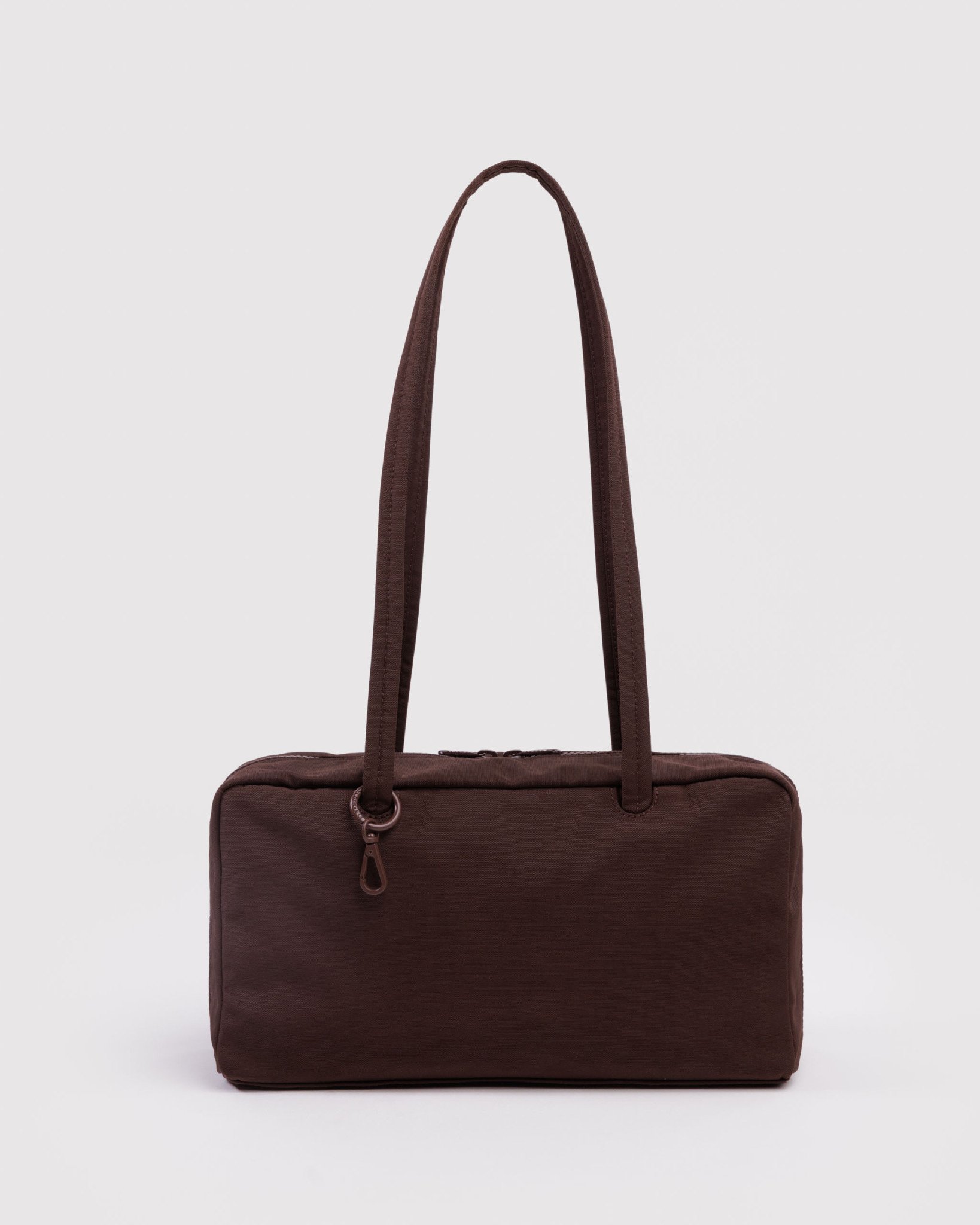 Nylon Bowler Bag: Coffee - Image 1