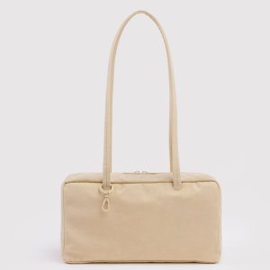 Nylon Bowler Bag: Custard - Image 1