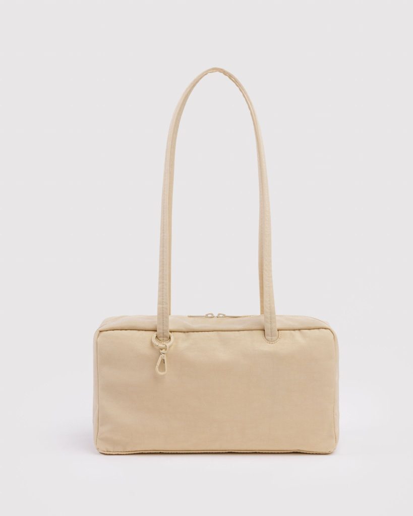Nylon Bowler Bag: Custard