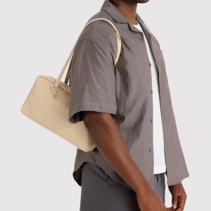 Nylon Bowler Bag: Custard - Image 4