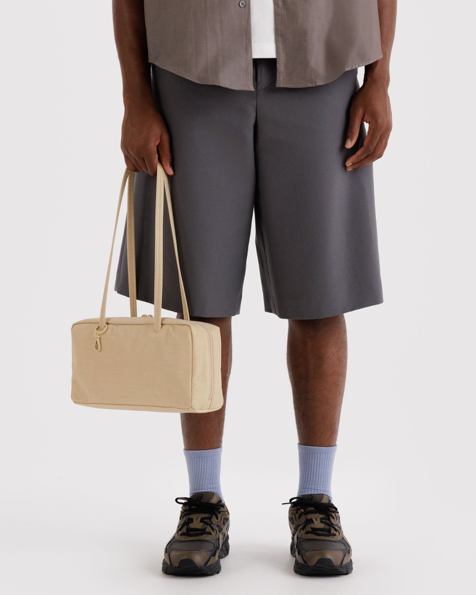 Nylon Bowler Bag: Custard - Image 3