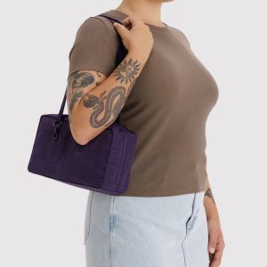 Nylon Bowler Bag: Fig - Image 4