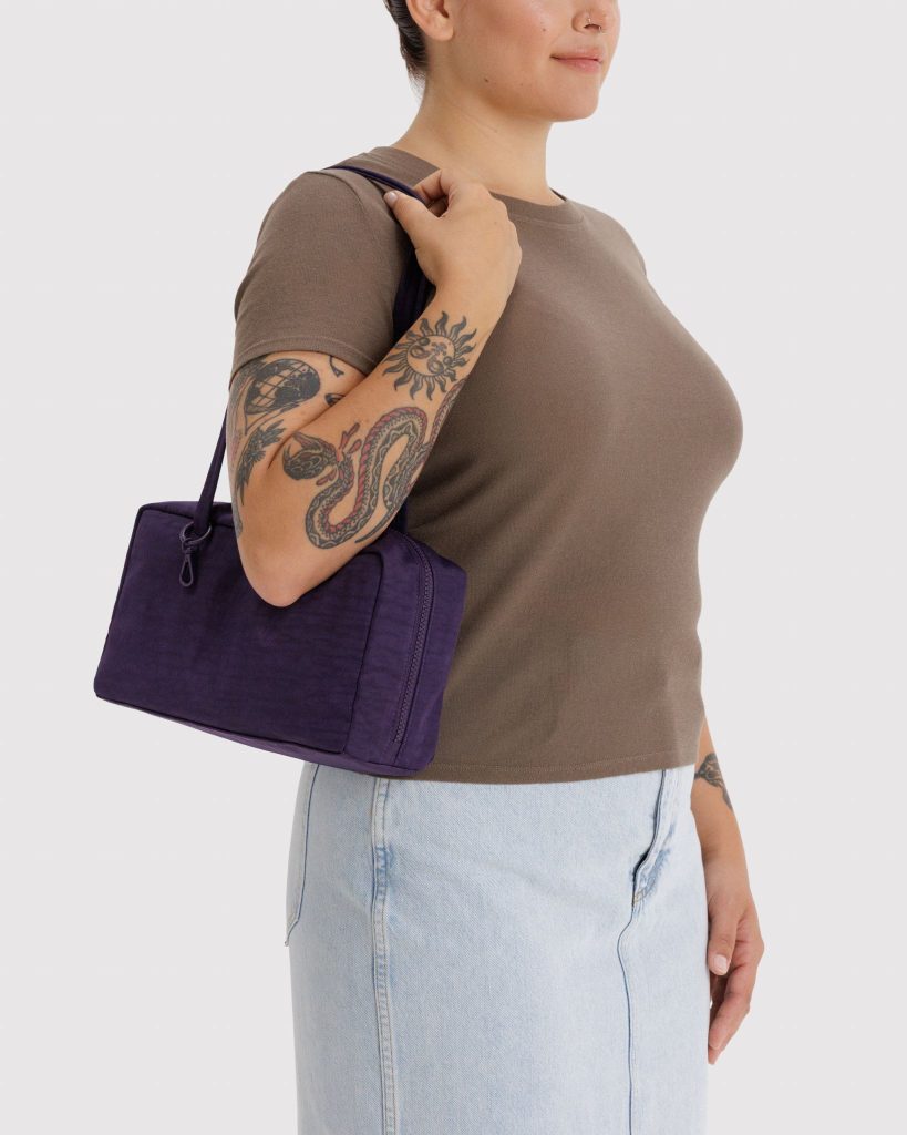 Nylon Bowler Bag: Fig