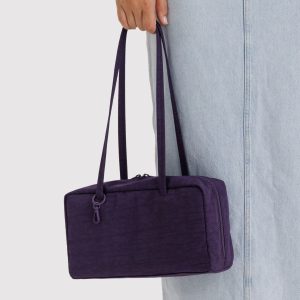 Nylon Bowler Bag: Fig - Image 3