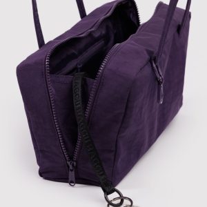 Nylon Bowler Bag: Fig - Image 2