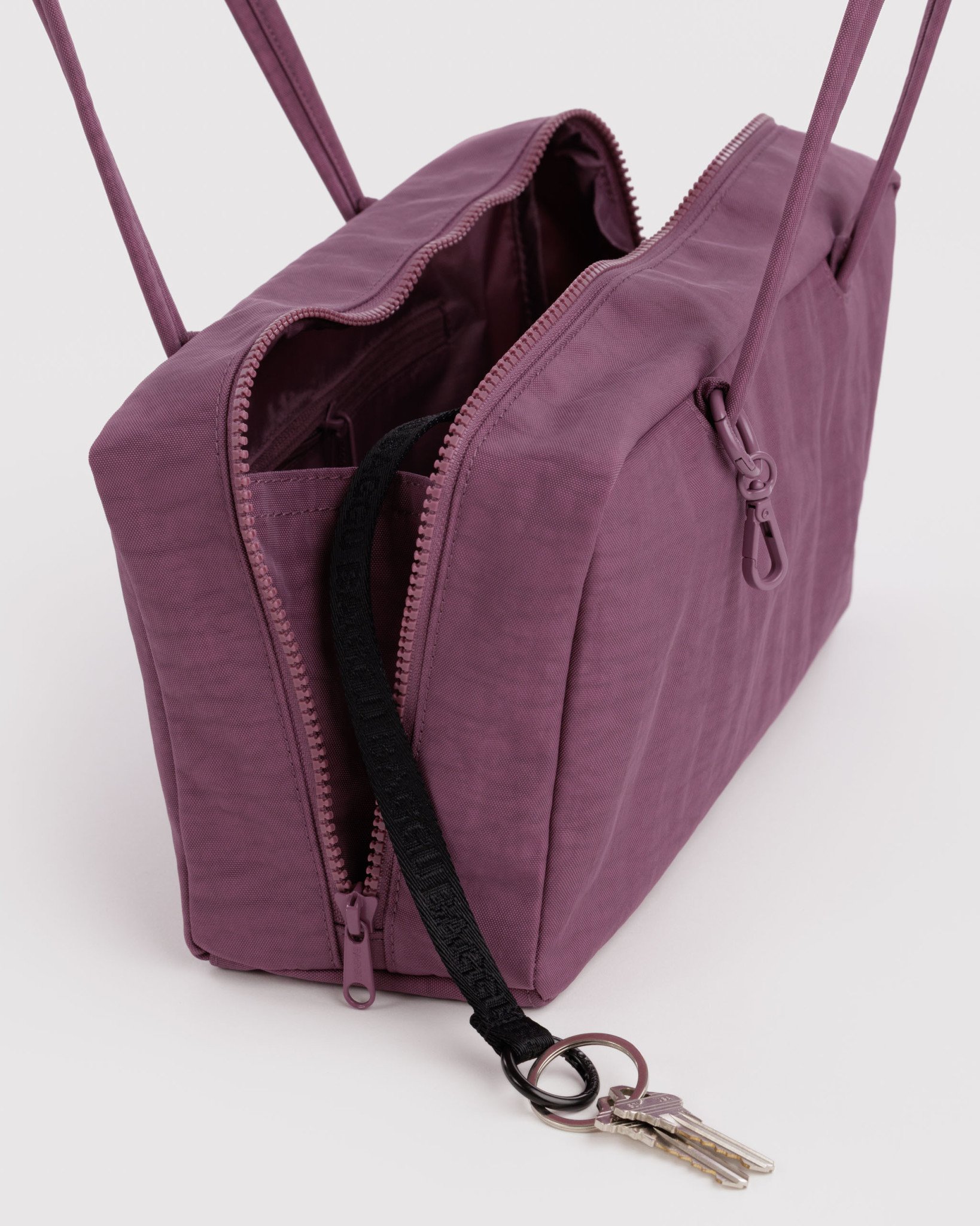 Nylon Bowler Bag: Wild Plum - Image 2