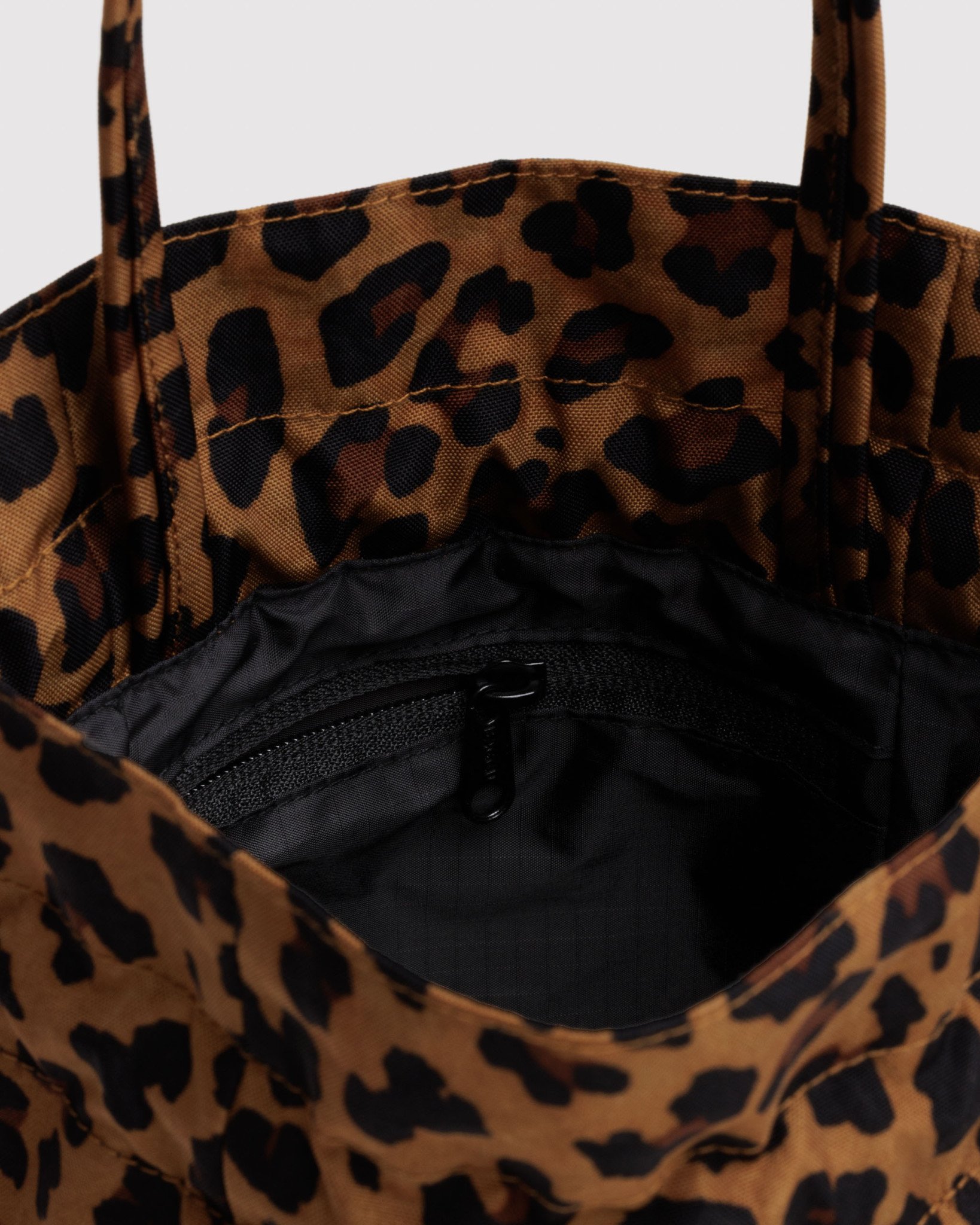 Nylon Drawstring Bag in Leopard - Image 2
