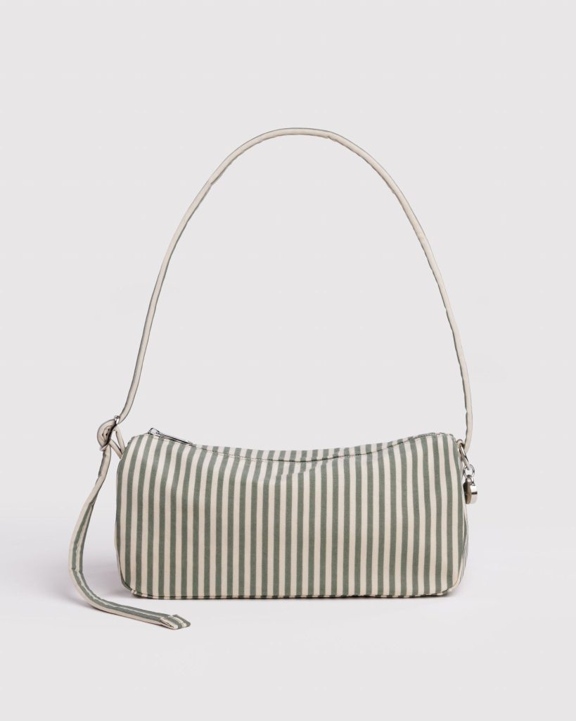 Nylon Loaf Bag: Sage Stripe