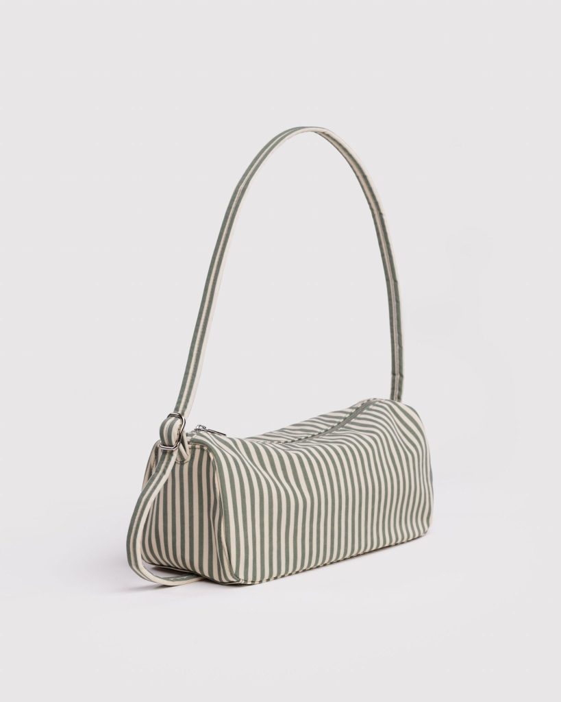 Nylon Loaf Bag: Sage Stripe