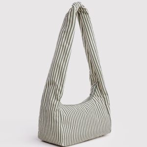 Nylon Meringue Bag: Sage Stripe - Image 2