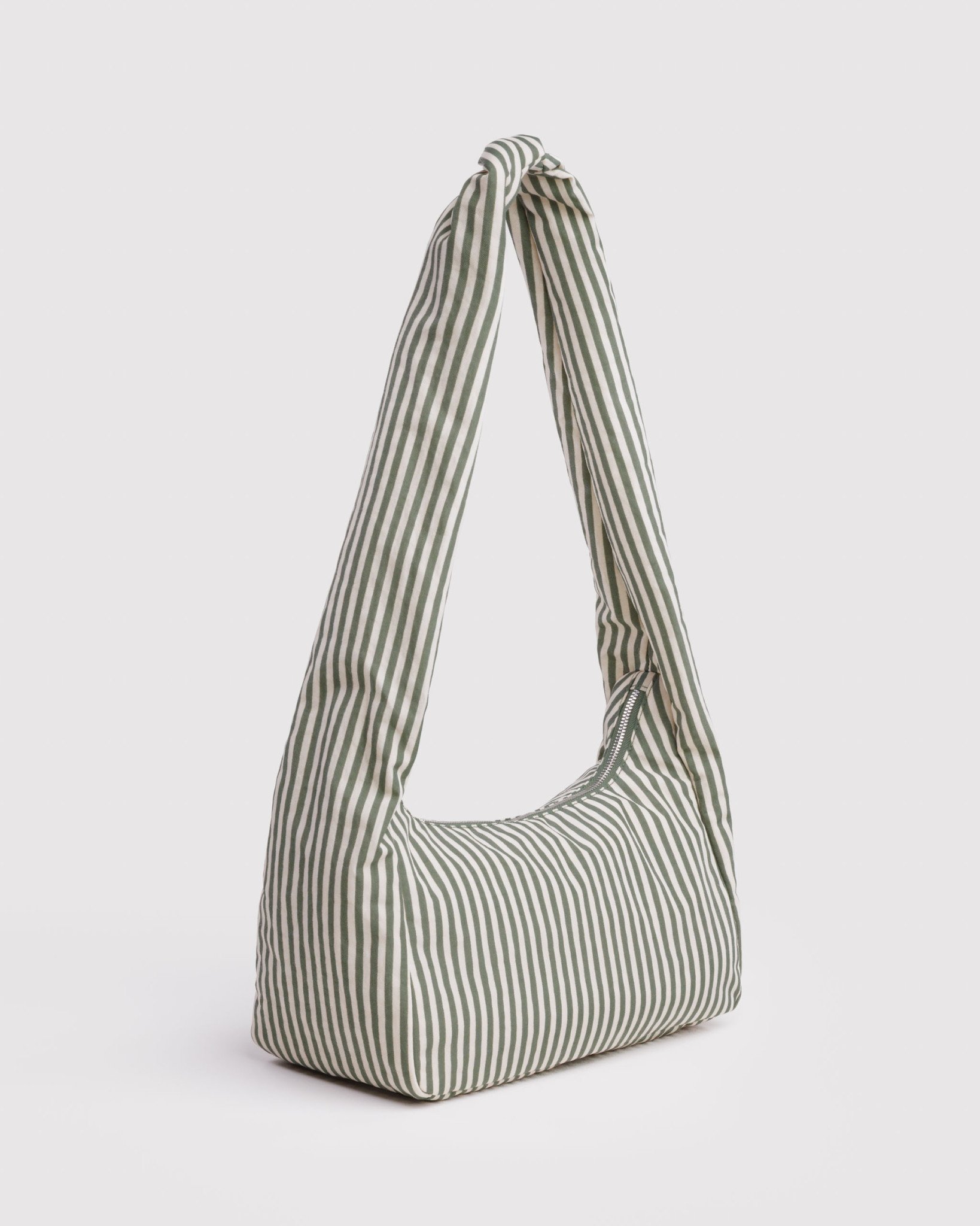 Nylon Meringue Bag: Sage Stripe - Image 2