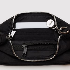 Nylon Pouchette in Black - Image 3