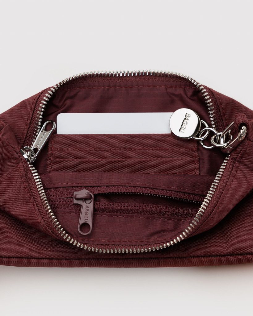 Nylon Pouchette in Mahogany