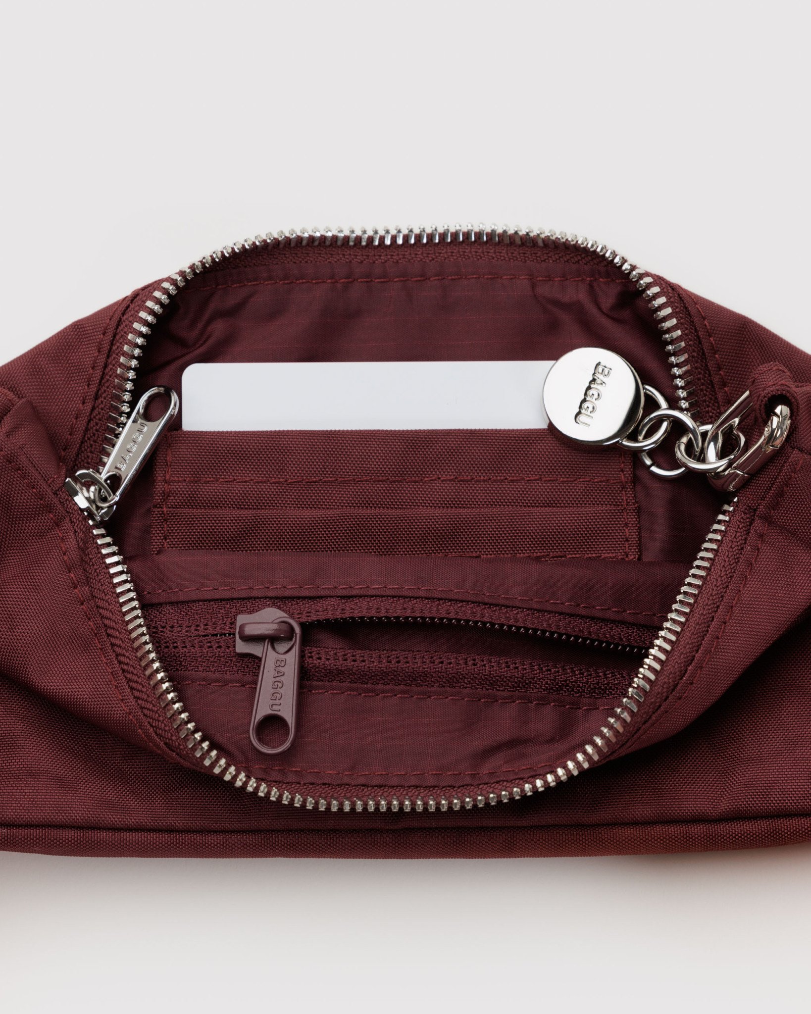 Nylon Pouchette in Mahogany - Image 3