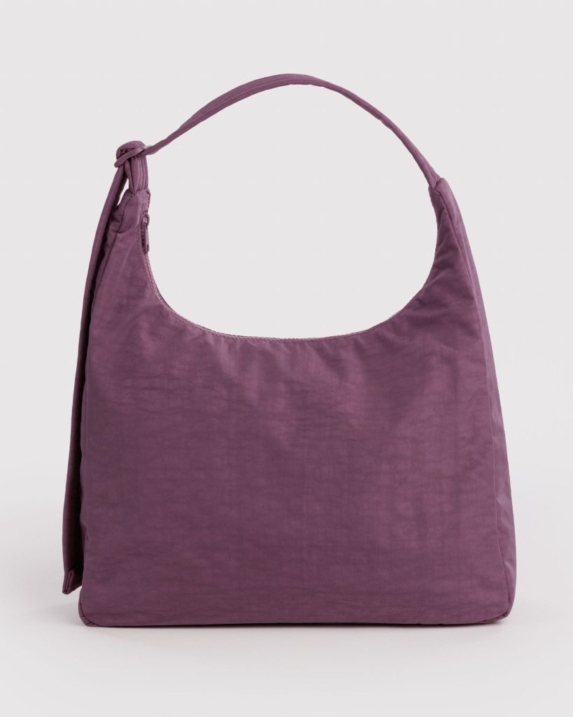Nylon Shoulder Bag: Wild Plum