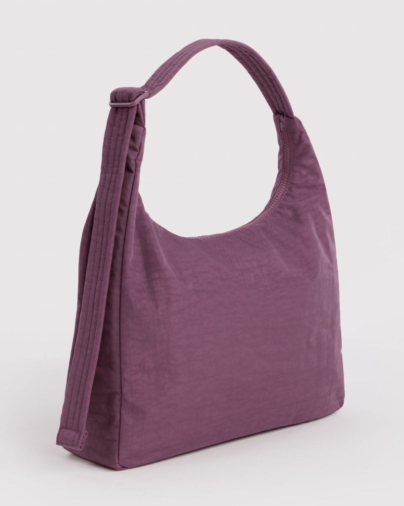 Nylon Shoulder Bag: Wild Plum