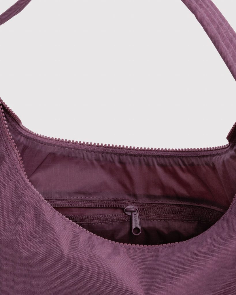 Nylon Shoulder Bag: Wild Plum