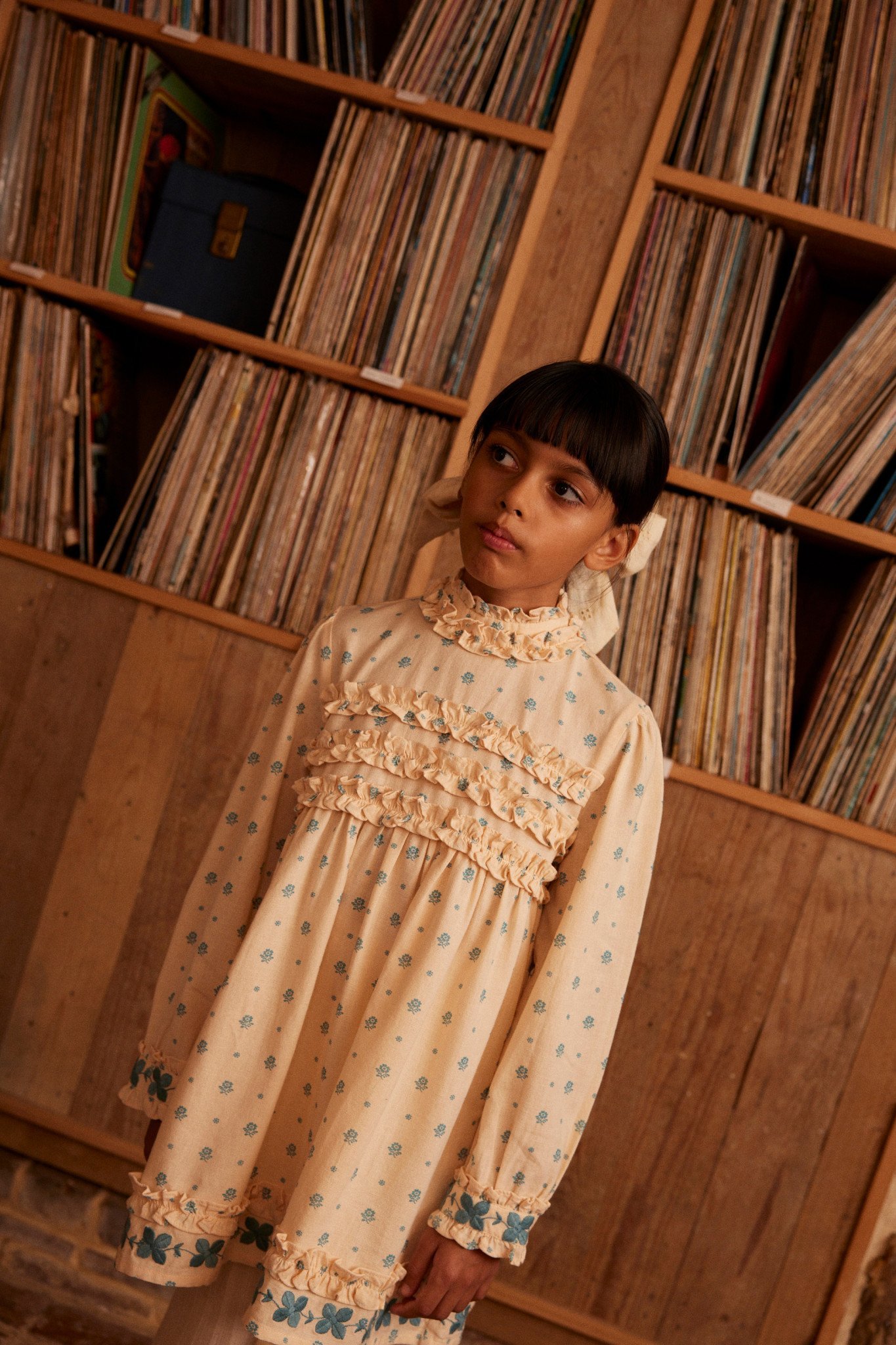 Pernille Dress in Meadow Calico Cashew - Image 6