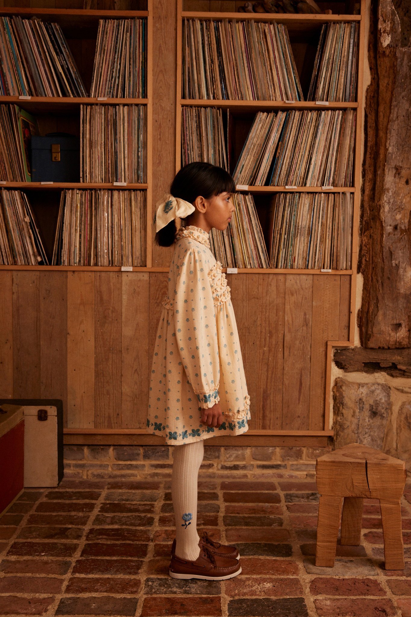 Pernille Dress in Meadow Calico Cashew - Image 5