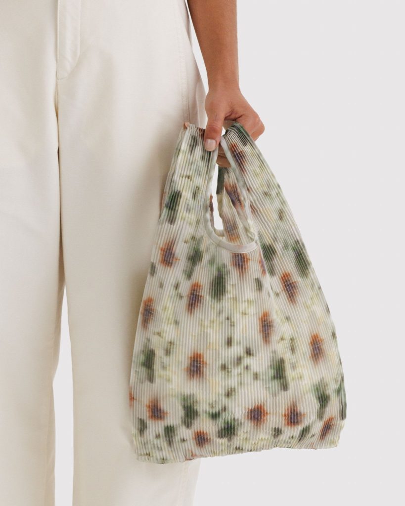 Pleated Baggu: Abstract Floral