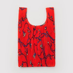 Pleated Baggu: Red Snapdragon - Image 2