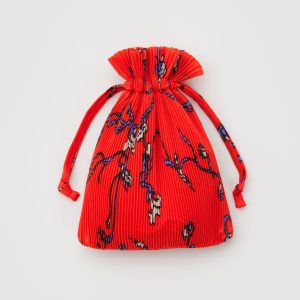 Pleated Baggu: Red Snapdragon - Image 3