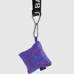 Puffy Ear Bud Case: Mini Cobalt Happy - Image 2