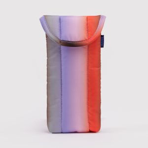 Puffy Glasses Sleeve : Gradient Stripe Poppy - Image 1