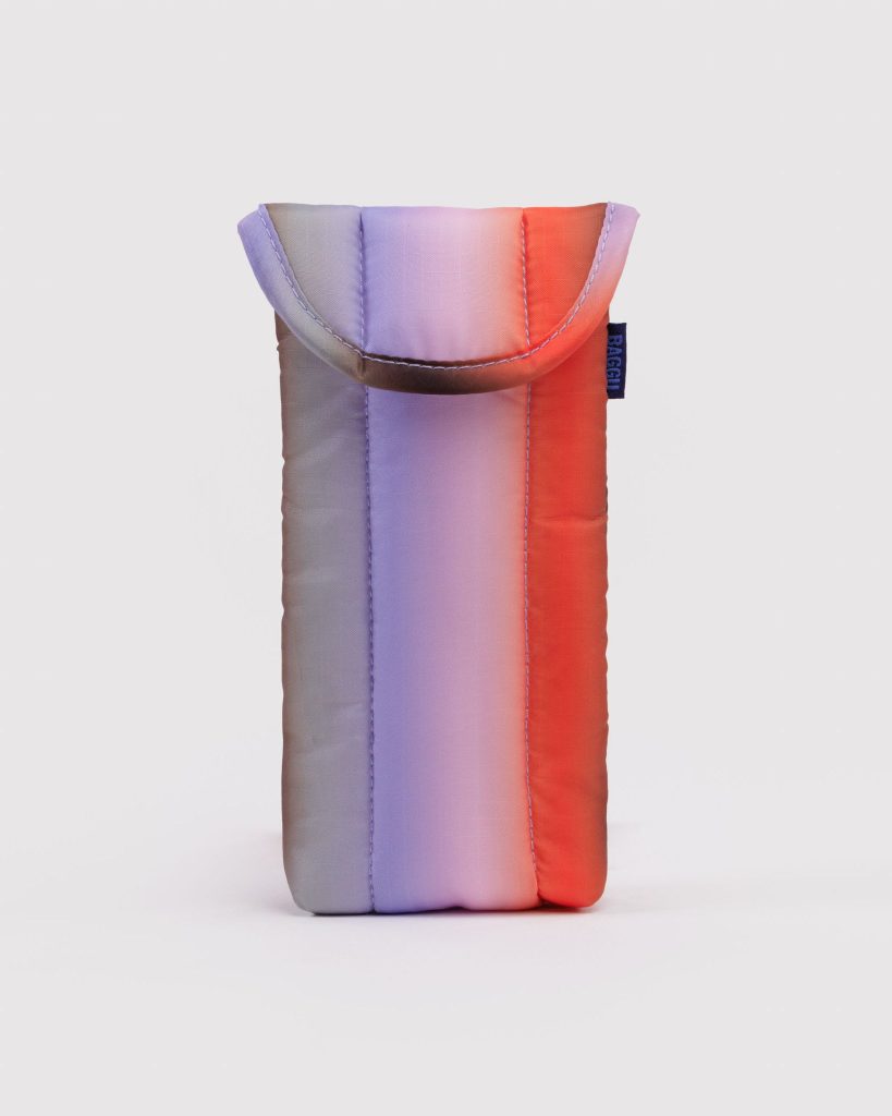 Puffy Glasses Sleeve : Gradient Stripe Poppy