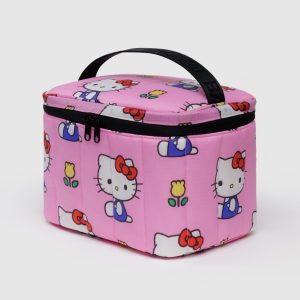 Puffy Lunch Bag in Hello Kitty Pink - Image 1