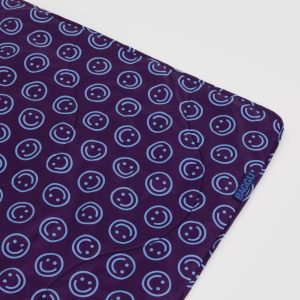 Puffy Picnic Blanket : Indigo Happy - Image 2