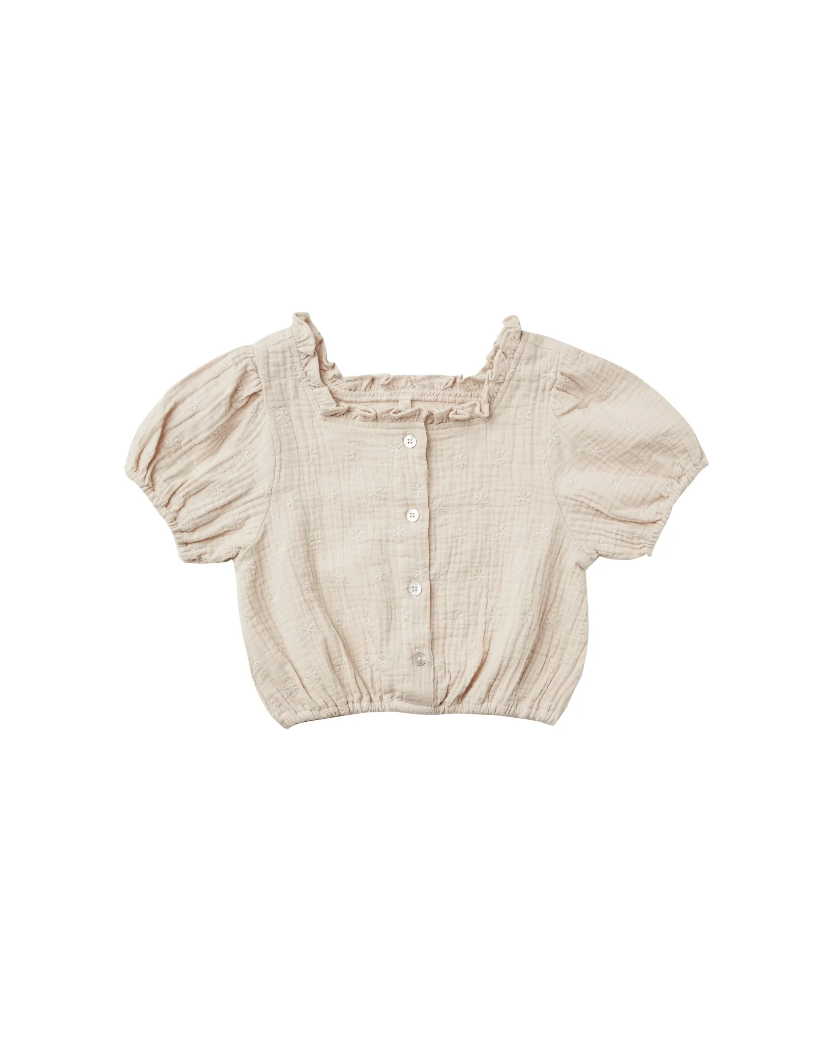 Dylan Blouse in Embroidered Daisy - Image 1