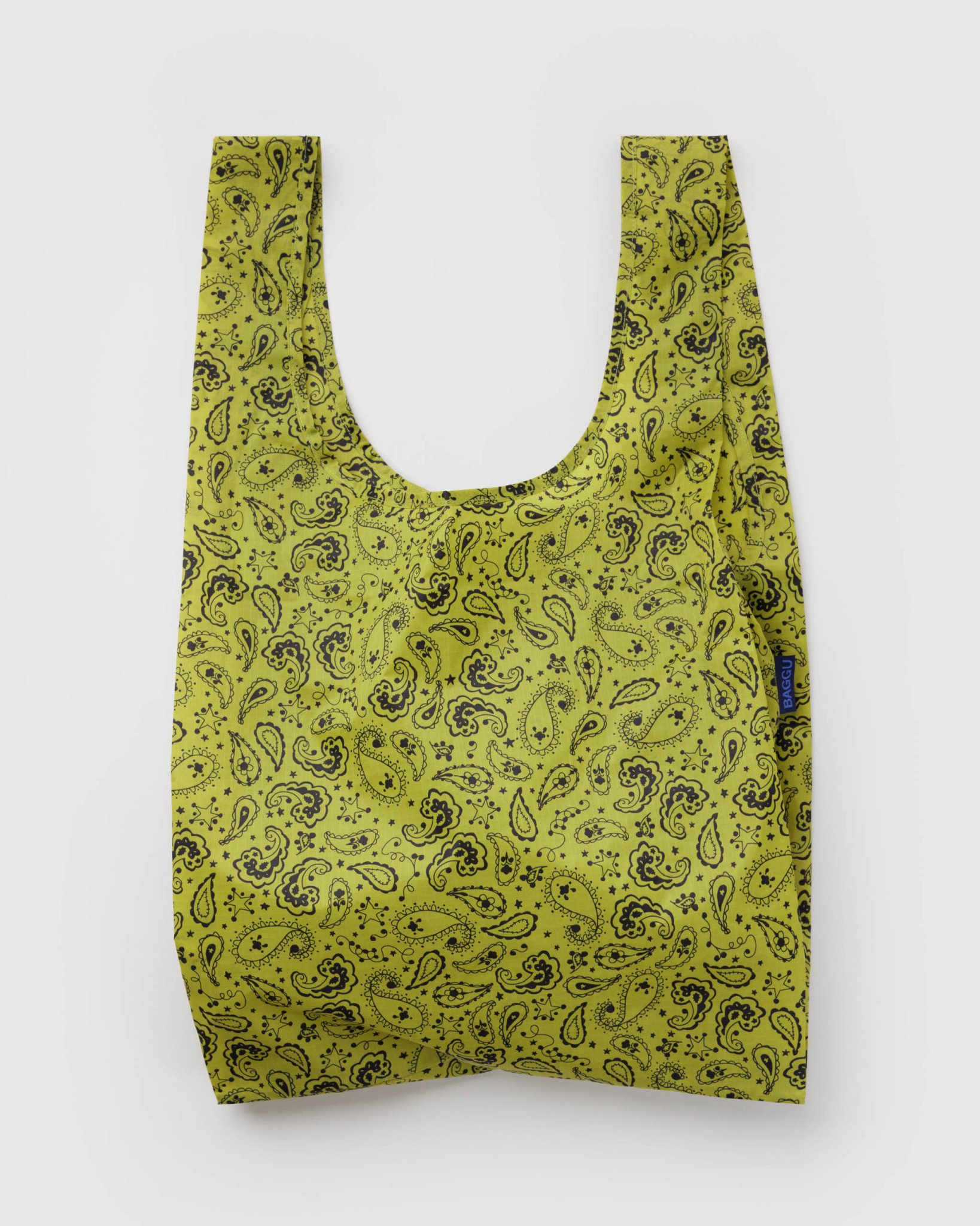 Standard Baggu: Chartreuse Paisley - Image 1