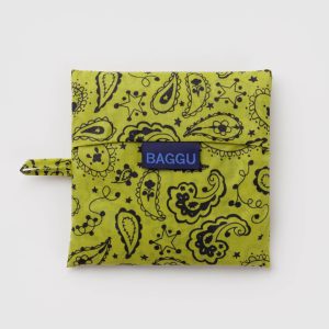 Standard Baggu: Chartreuse Paisley - Image 2