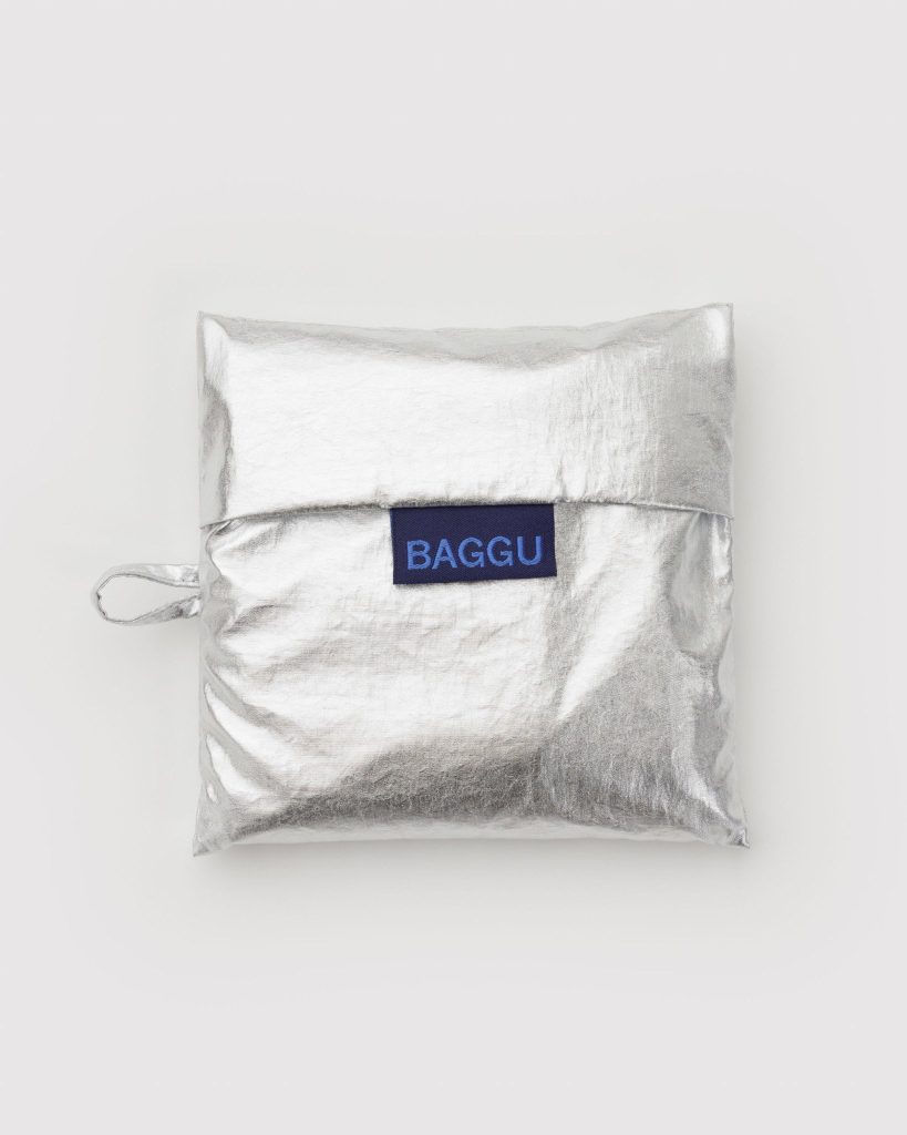 Standard Baggu: Chrome Metallic