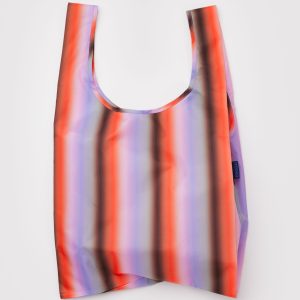 Standard Baggu: Gradient Stripe Poppy + Lilac - Image 1