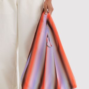 Standard Baggu: Gradient Stripe Poppy + Lilac - Image 3