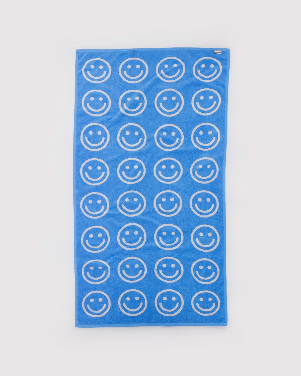 Bath/Beach Towel: Sky Blue Happy - Image 3
