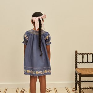 Verna Smock Dress in Azul - Image 2