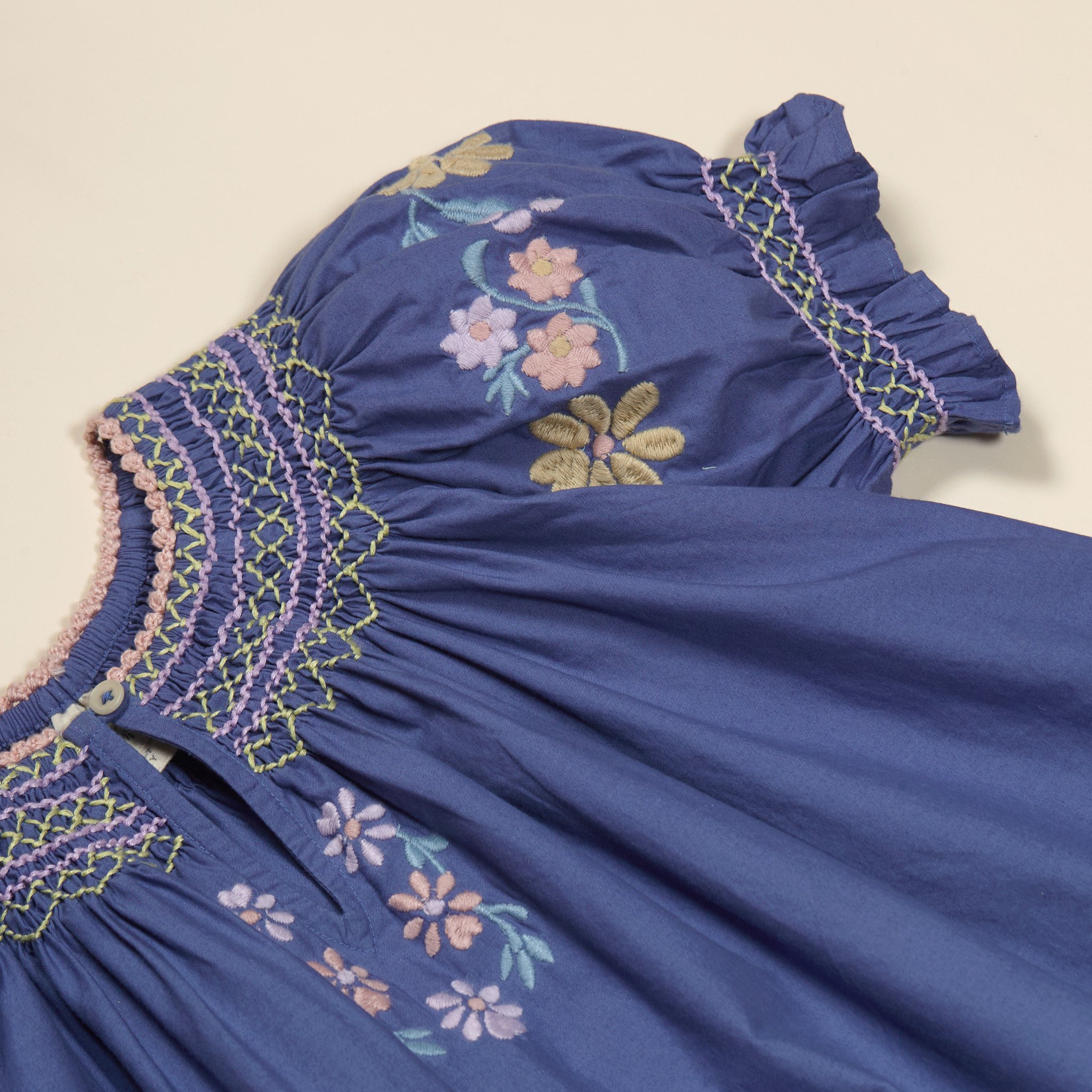 Verna Smock Dress in Azul - Image 8