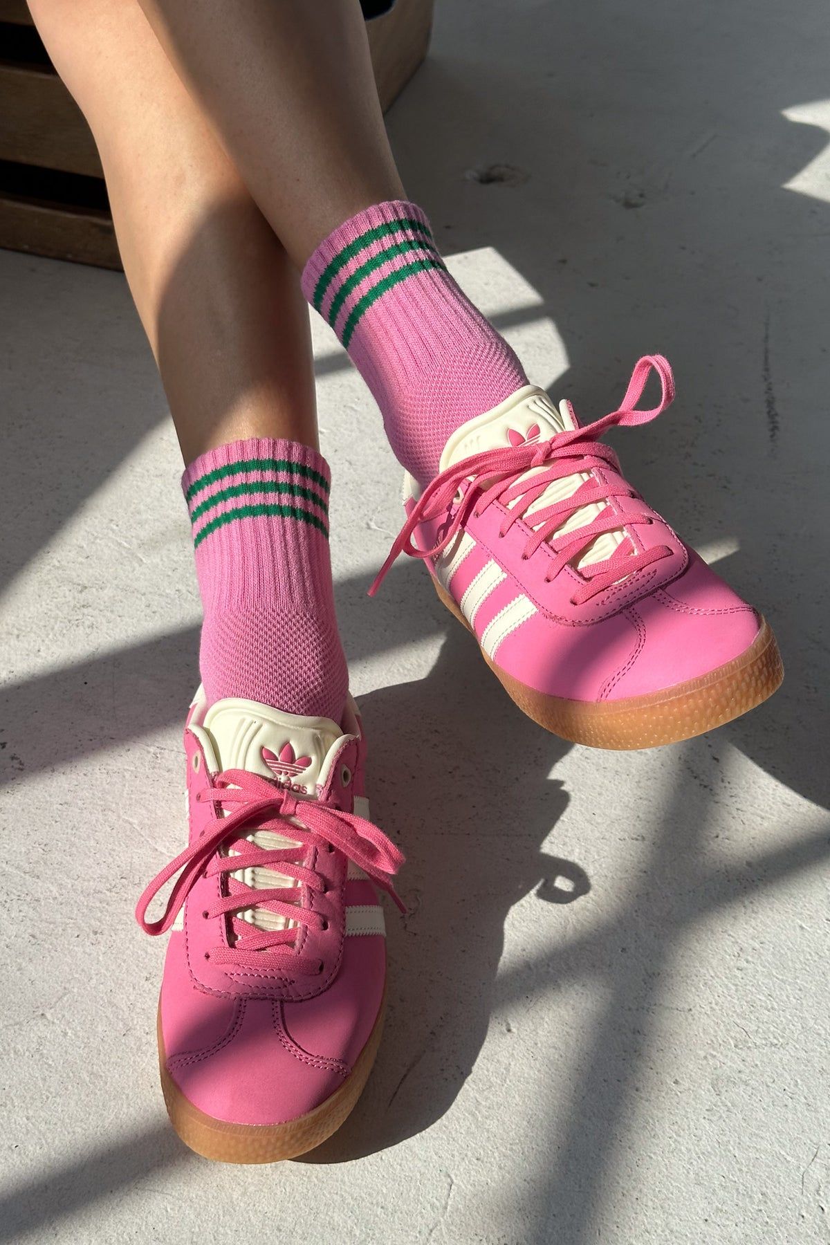 Girlfriend Socks in Rose Pink - Image 1