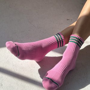 Girlfriend Socks in Rose Pink - Image 5